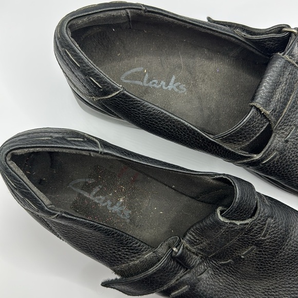 Clarks 37405 Woman's Mary Jane Closed-Toe Loafers Black Leather Size 10 - Picture 7 of 10